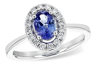 C244-61521: LDS RG .73 TANZANITE .97 TGW