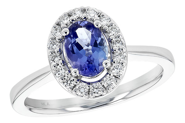 C244-61521: LDS RG .73 TANZANITE .97 TGW