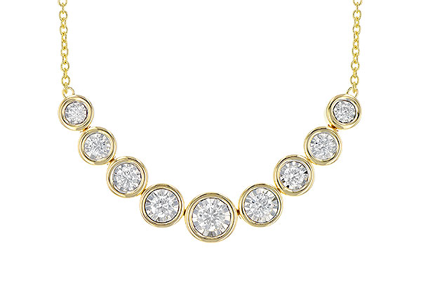 C327-30603: NECKLACE 1.00 TW