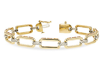 C328-24212: BRACELET .25 TW (7.5" - D243-69685 WITH LARGER LINKS)