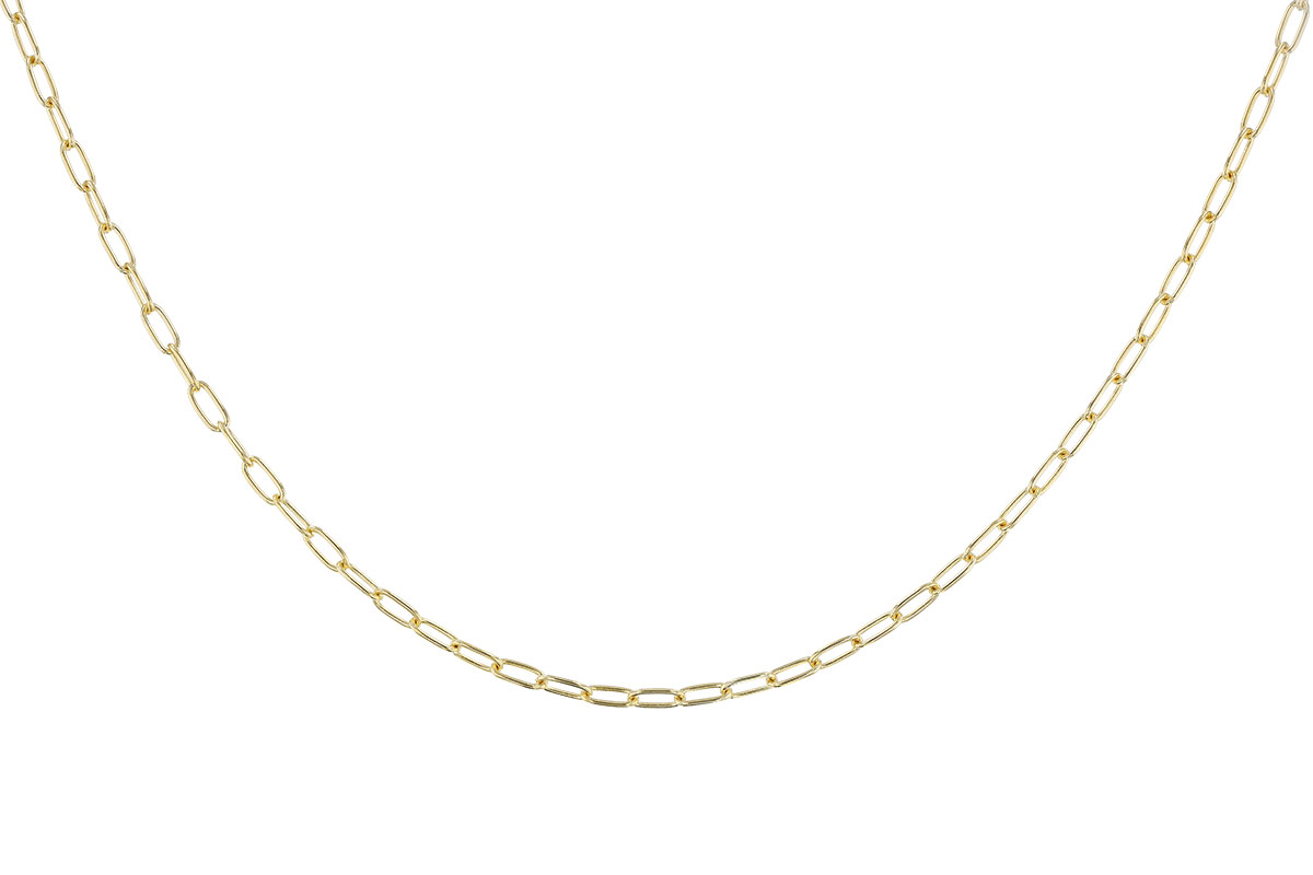 C328-24230: PAPERCLIP SM (20IN, 2.40MM, 14KT, LOBSTER CLASP)