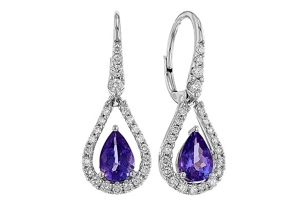 C329-10585: EARR 1.48 TW TANZANITE 1.98 TGW (7x5 PEAR)