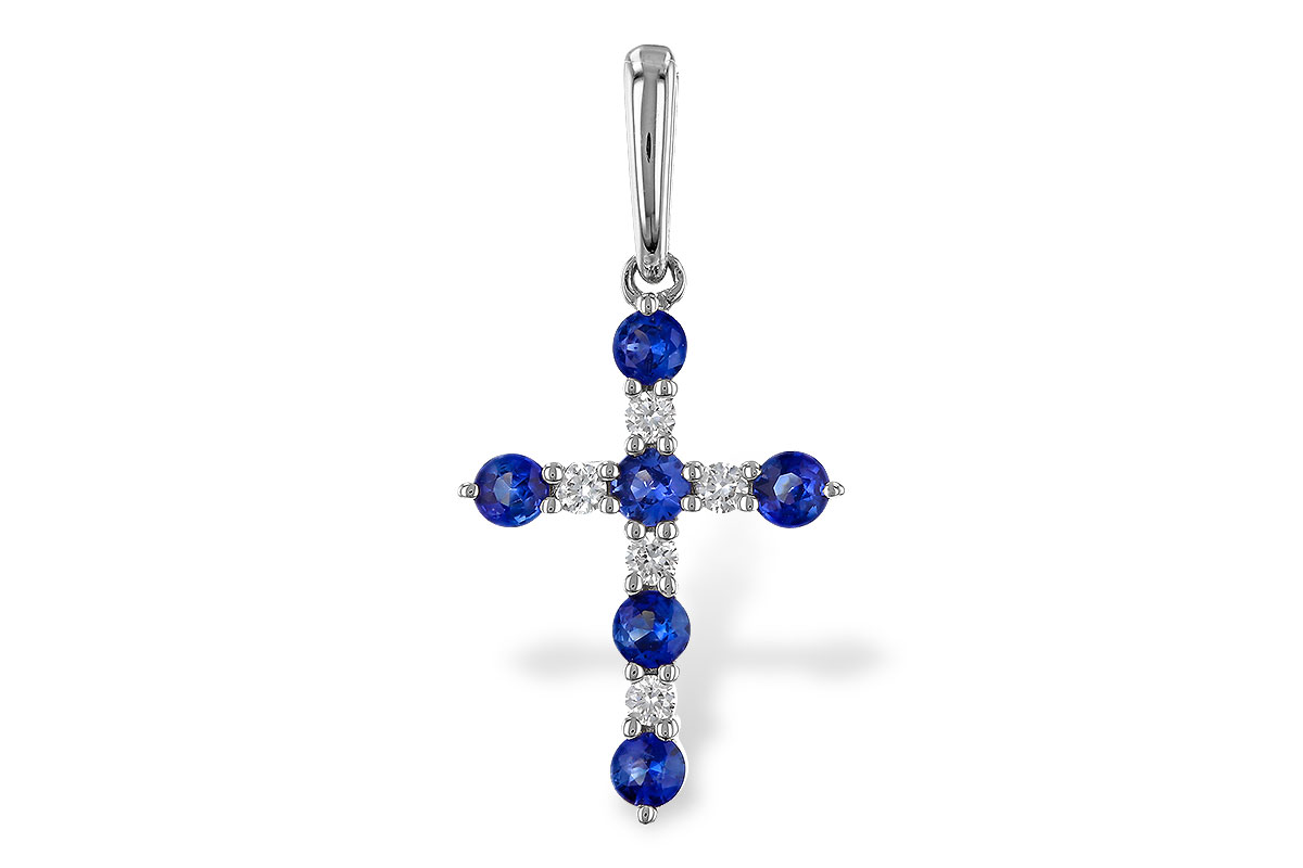 C329-11467: PENDANT .34 TW SAPP .42 TGW