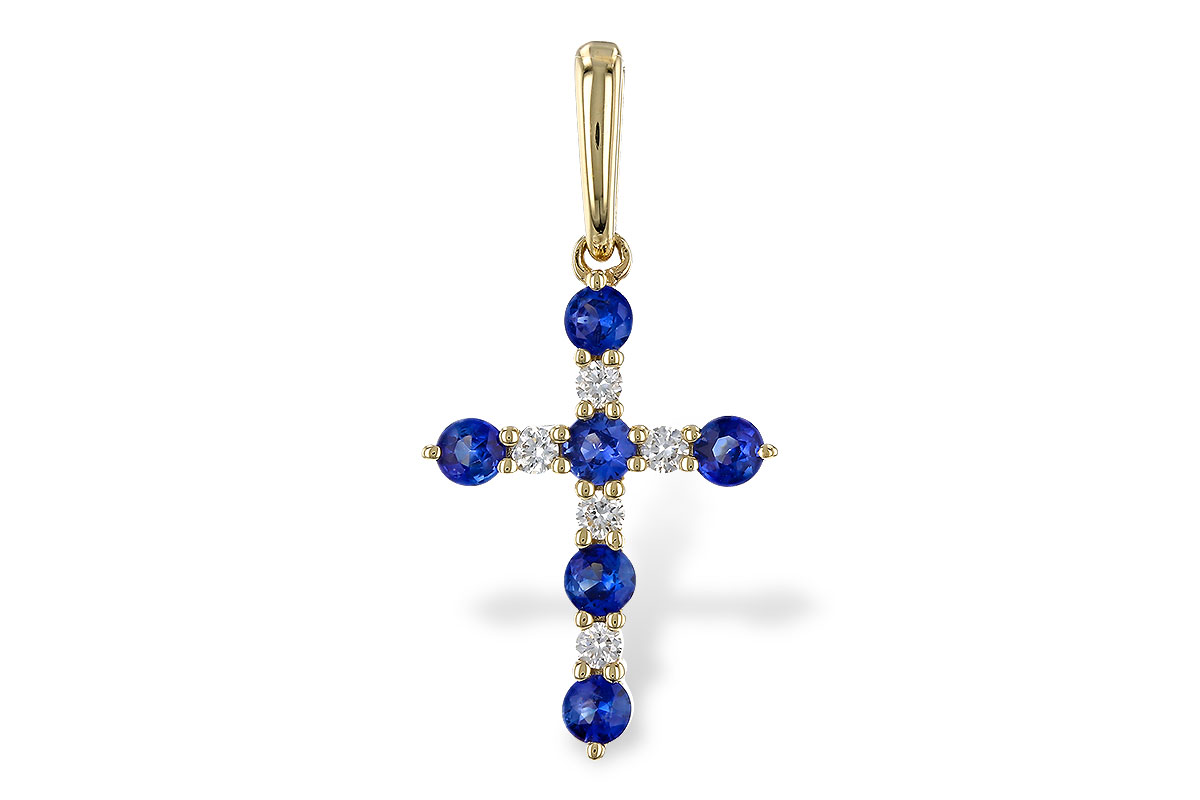 C329-11467: PENDANT .34 TW SAPP .42 TGW