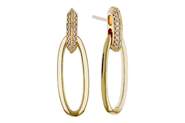 C329-13276: EARRINGS .15 TW