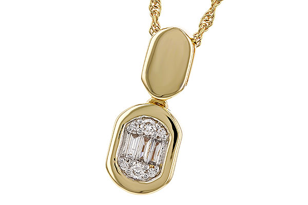 C329-15130: NECKLACE .07 TW BAG .12 TW