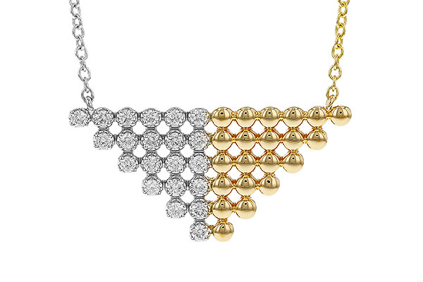 C329-15176: NECKLACE .37 TW (18")