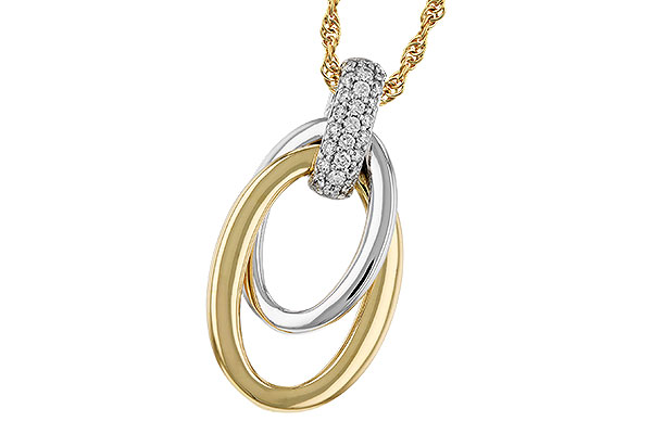 C329-17821: NECKLACE .15 TW
