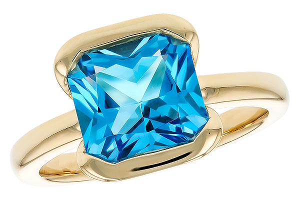 C330-00576: LDS RG 3.50 CT BLUE TOPAZ (9MM BT)