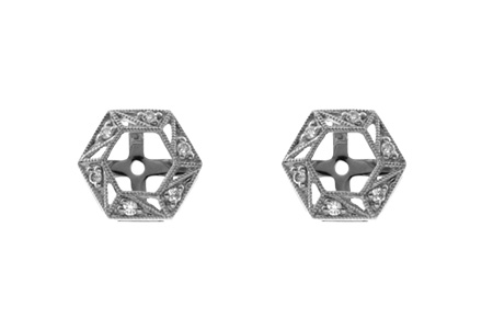 D054-63285: EARRING JACKETS .08 TW (FOR 0.50-1.00 CT TW STUDS)