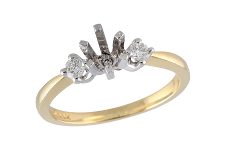 D060-03285: LDS SEMI DIA RING .14 TW