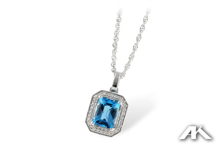 D241-85112: NECK 1.75 BLUE TOPAZ 1.86 TGW