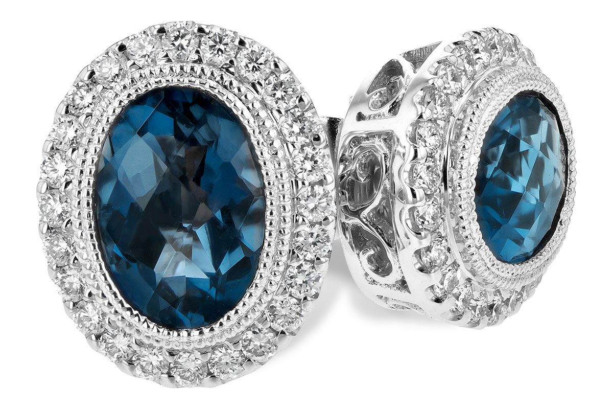 D243-65103: EARR 1.76 LONDON BLUE TOPAZ 2.01 TGW