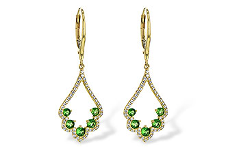 D244-55130: EARR .64 GREEN GARNET .98 TGW