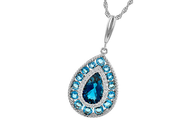 D244-58794: NECK 2.55 TW BLUE TOPAZ 2.65 TGW