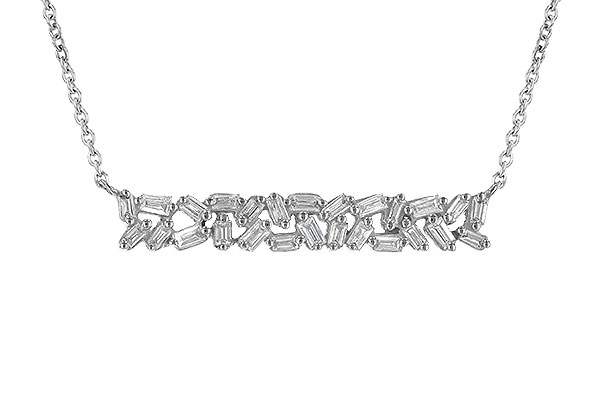 D244-59639: NECK .24 TW BAGUETTES