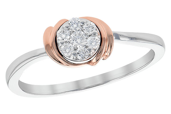 D244-60576: G244-60584 W/ ROSE GOLD TRIM .15 TW