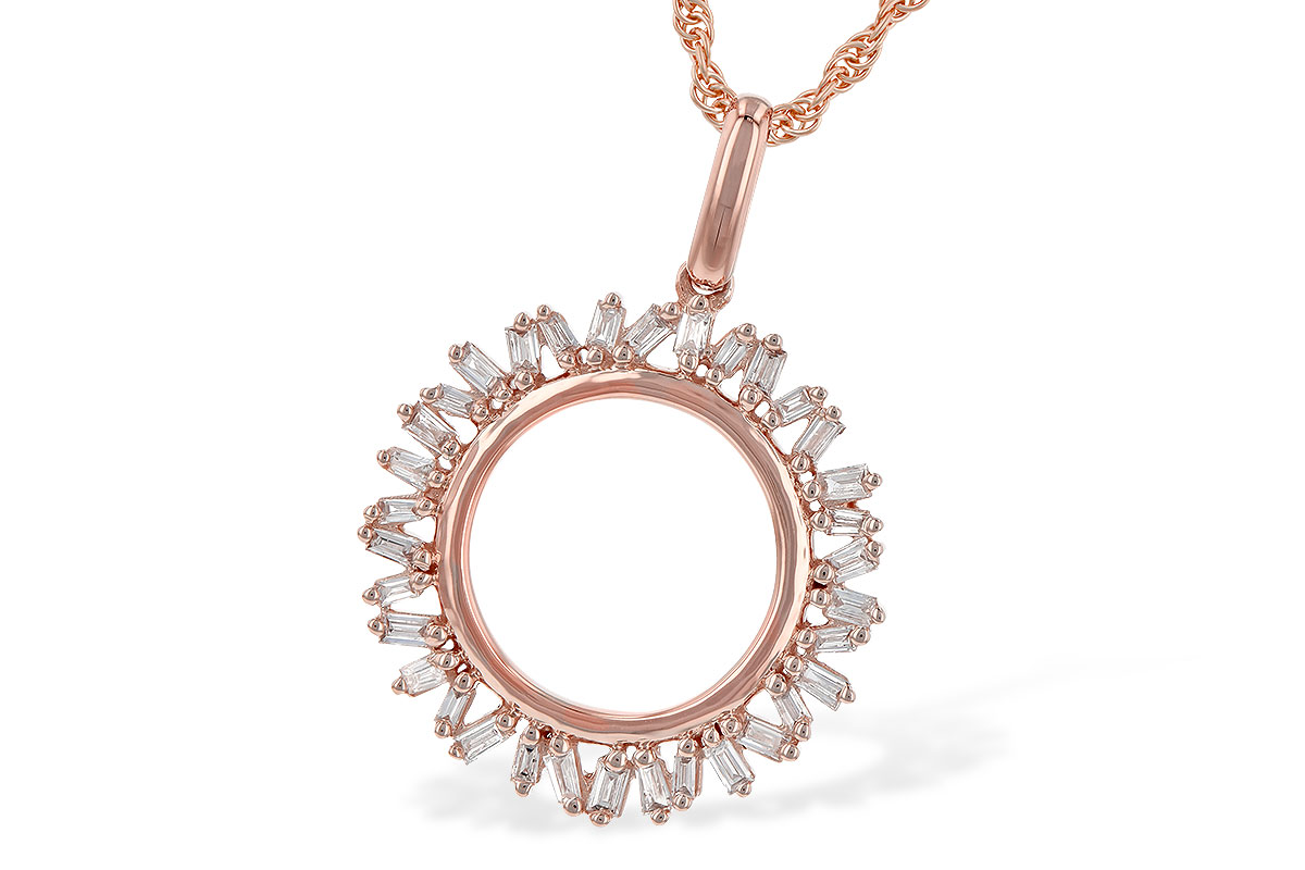 D244-60630: NECK .20 TW BAGUETTES