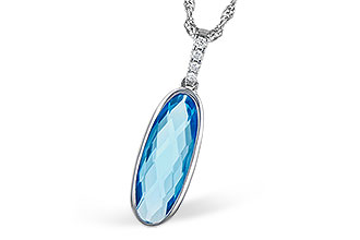 D327-30603: NECK 1.90 BLUE TOPAZ 1.93 TGW