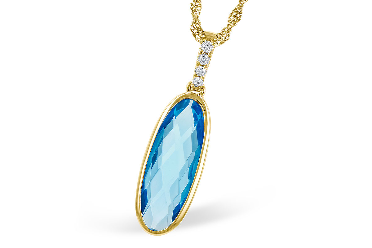 D327-30603: NECK 1.90 BLUE TOPAZ 1.93 TGW