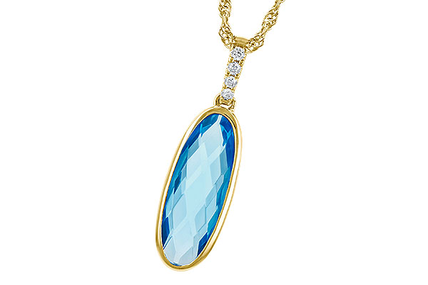 D327-30603: NECK 1.90 BLUE TOPAZ 1.93 TGW