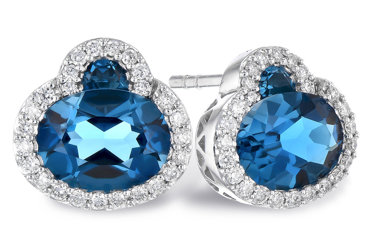 D327-34212: EARR 2.60 TW LONDON BLUE TOPAZ 2.81 TGW