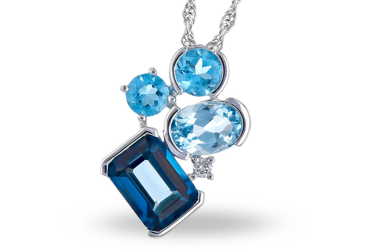 D327-34230: NECK 3.08 BLUE TOPAZ TW 3.11 TGW