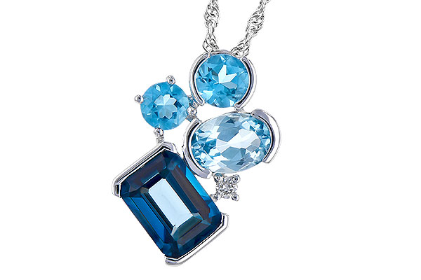 D327-34230: NECK 3.08 BLUE TOPAZ TW 3.11 TGW