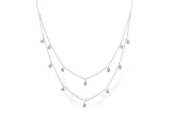 D328-19712: NECKLACE .22 TW (18 INCHES)