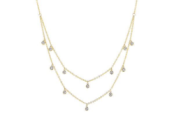 D328-19712: NECKLACE .22 TW (18 INCHES)