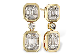 D329-09694: EARRINGS .38 BAG .45 TW