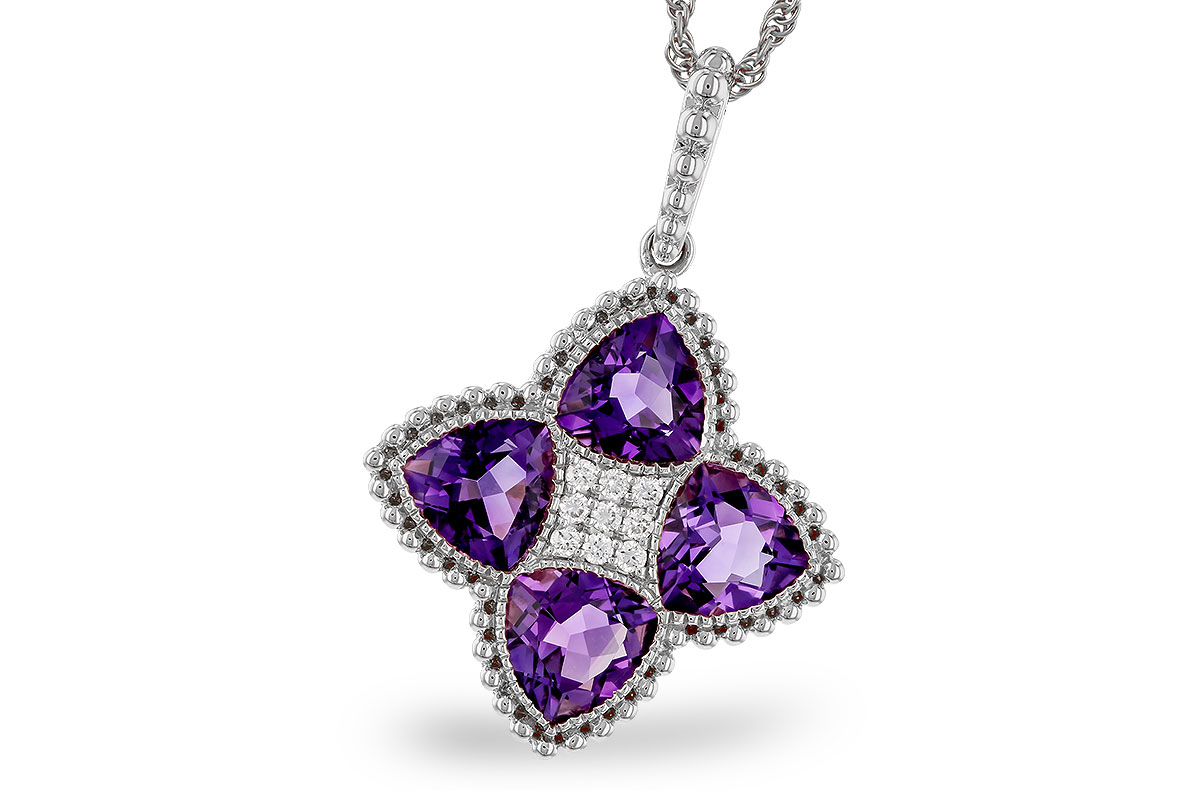 D329-14185: NECKLACE 2.22 AMETHYST 2.28 TGW