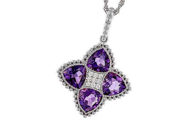 D329-14185: NECKLACE 2.22 AMETHYST 2.28 TGW