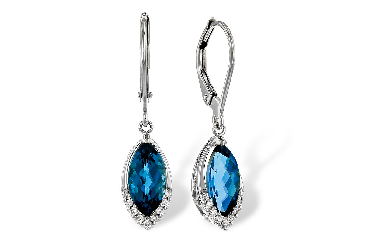 D329-16994: EARR 2.42 TW LONDON BLUE TOPAZ 2.50 TGW (9x5MM MQ)