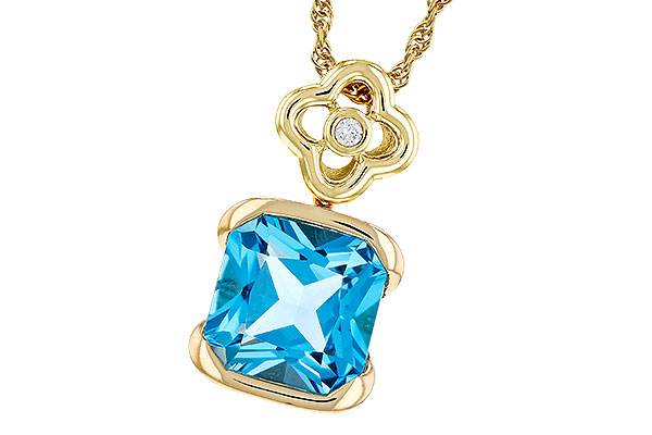 D330-00576: NECKLACE 3.50 BLUE TOPAZ 3.52 TGW (9MM BT)