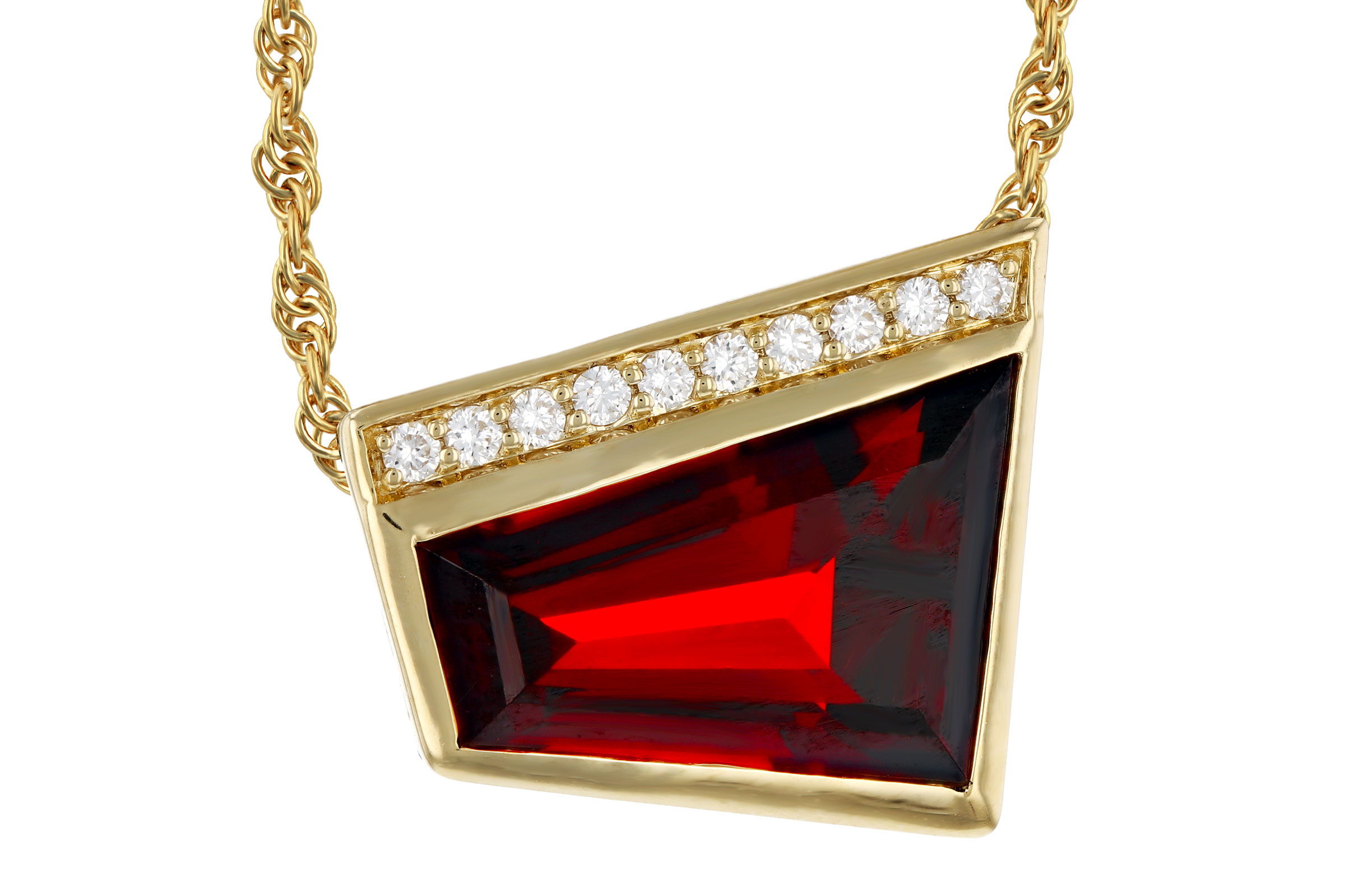 D330-02421: NECKLACE 3.92 GARNET 4.00 TGW