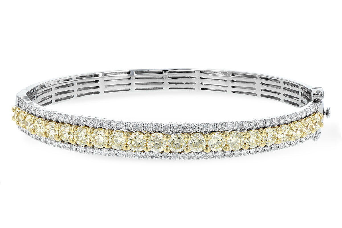 E243-66939: BANGLE 4.20 YELLOW DIAS 5.63 TW