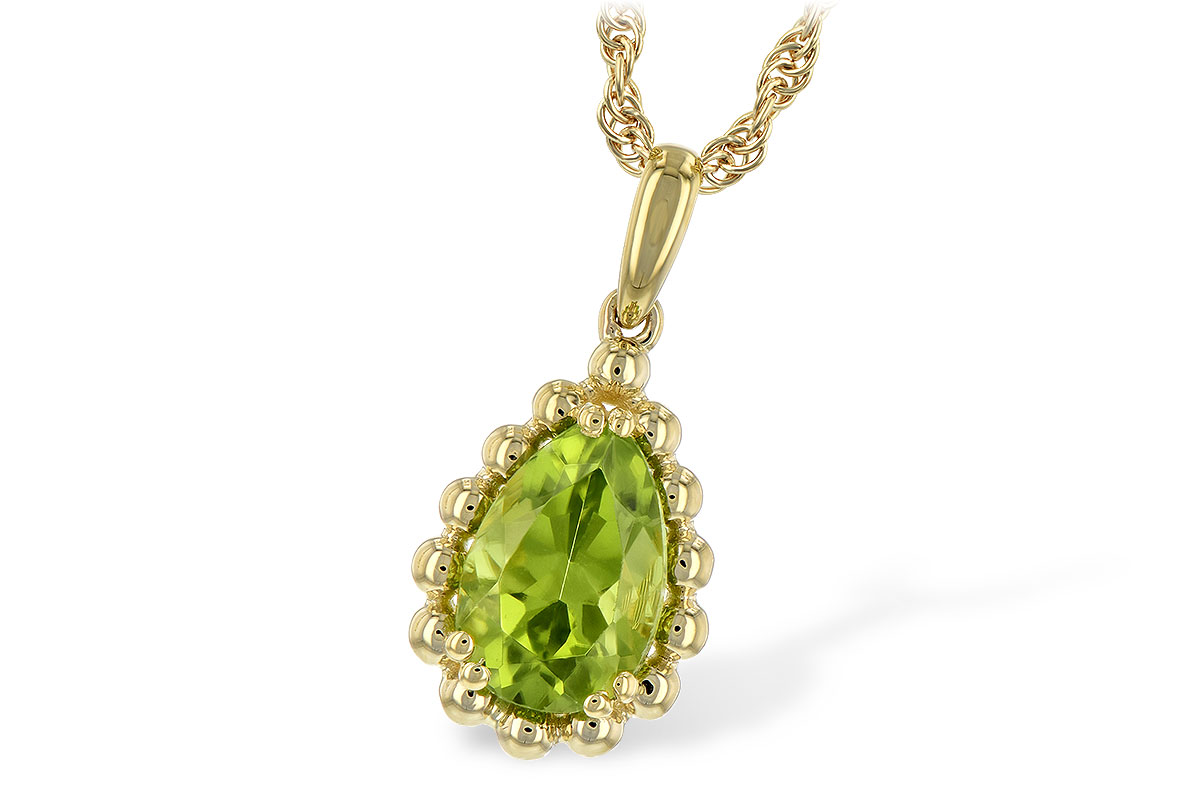 E243-67894: NECKLACE 1.30 CT PERIDOT