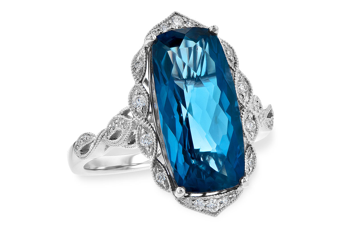 E244-56003: LDS RG 6.75 LONDON BLUE TOPAZ 6.90 TGW