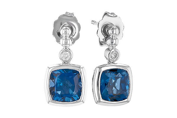 E327-27830: EARR 1.78 LONDON BLUE TOPAZ 1.82 TGW