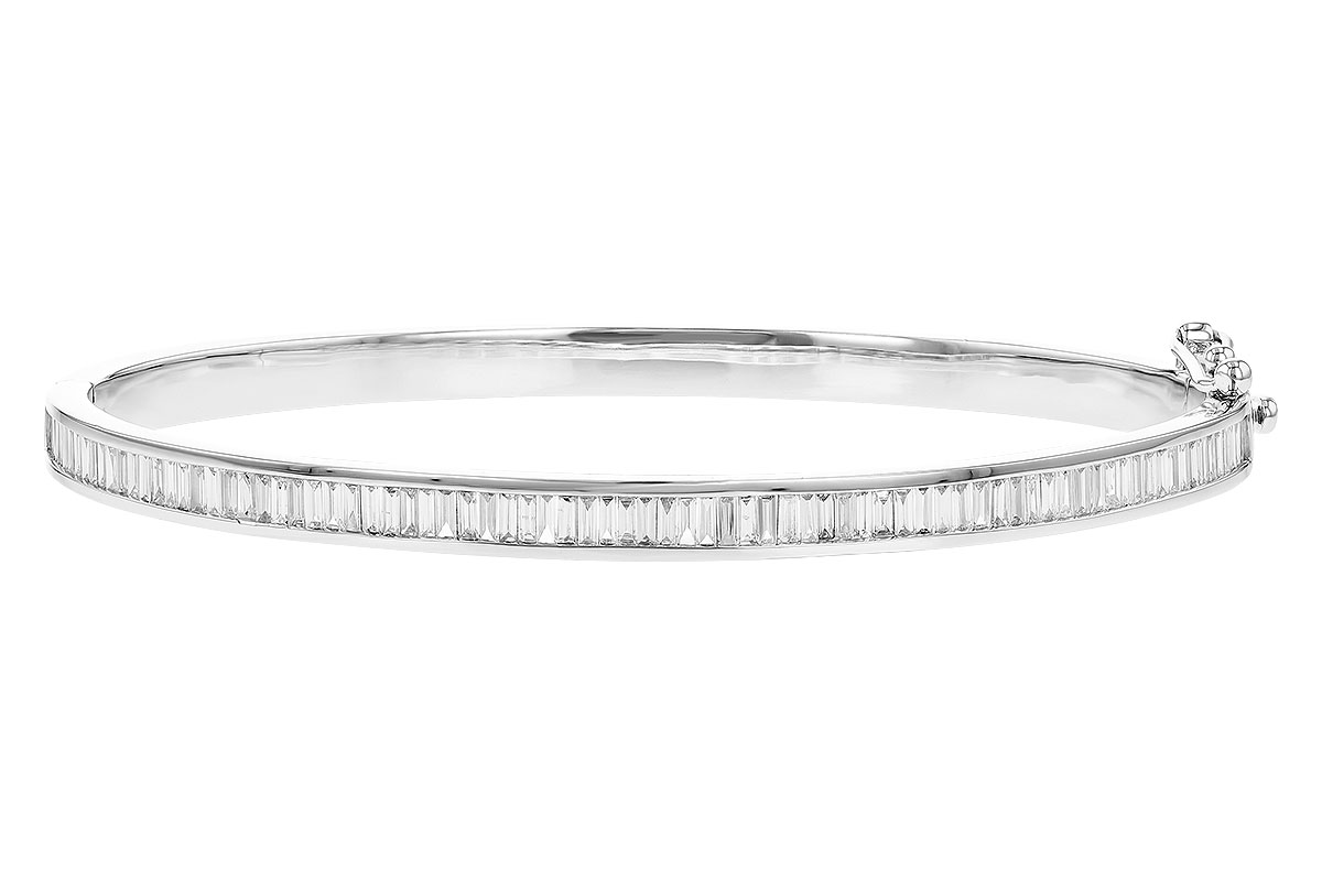 E328-19712: BANGLE 1.02 TW BAGUETTE DIAMONDS
