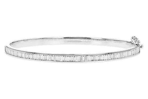 E328-19712: BANGLE 1.02 TW BAGUETTE DIAMONDS