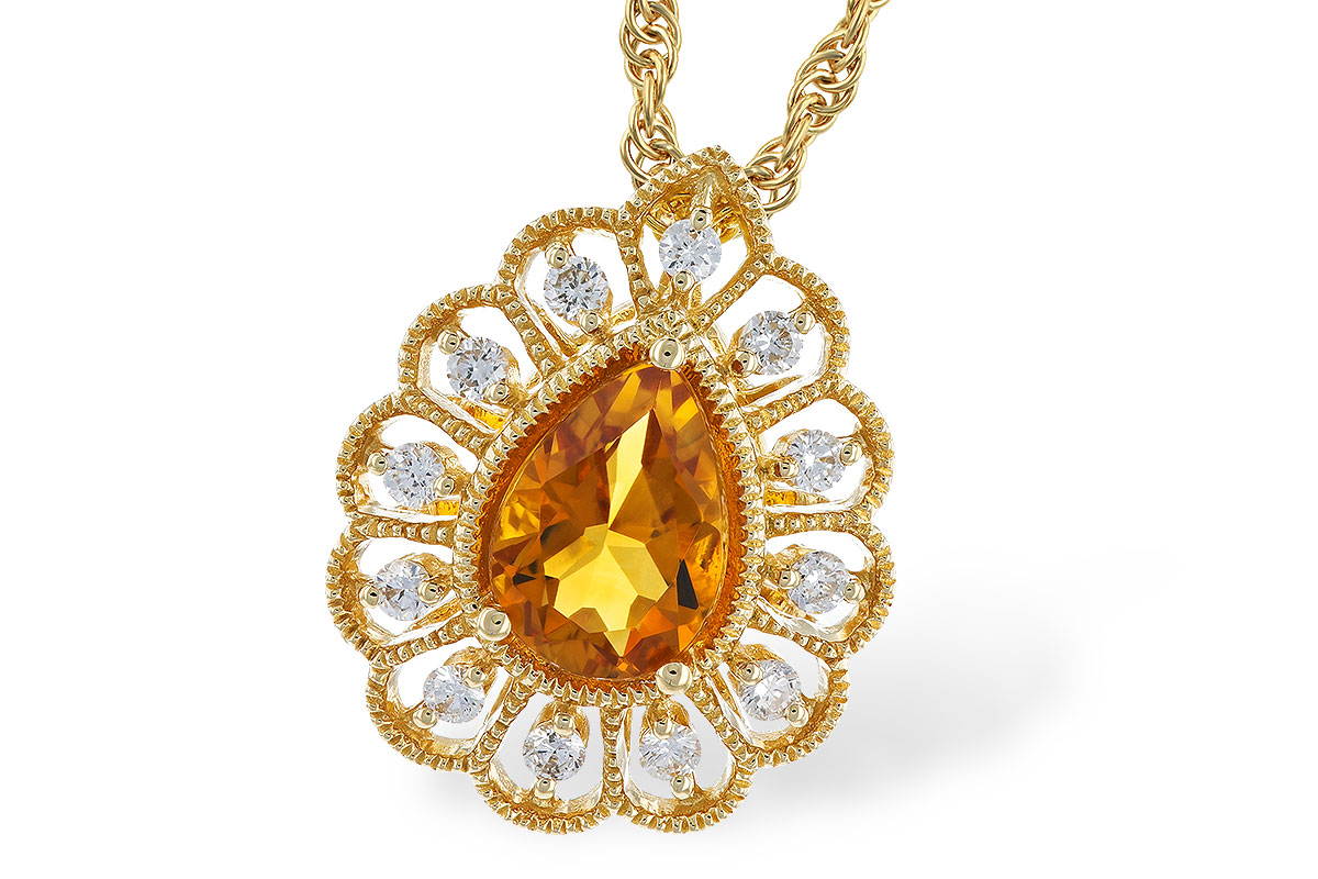 E328-21530: NECK .62 CITRINE .75 TGW