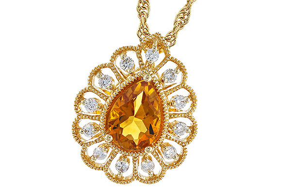 E328-21530: NECK .62 CITRINE .75 TGW