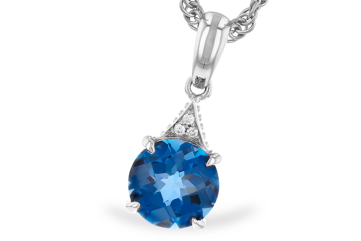 E328-23303: NECK 1.60 LONDON BLUE TOPAZ 1.61 TGW (7MM RD)