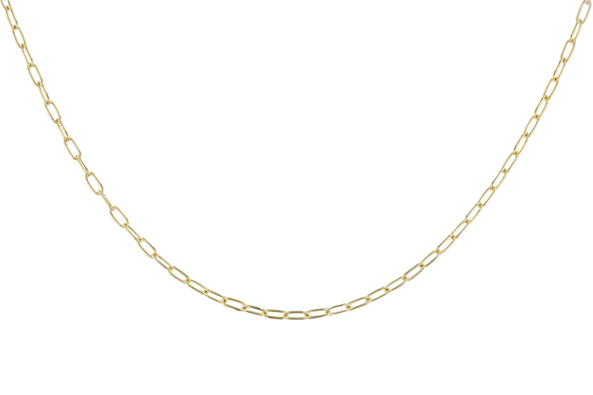 E328-24266: PAPERCLIP SM (8IN, 2.40MM, 14KT, LOBSTER CLASP)