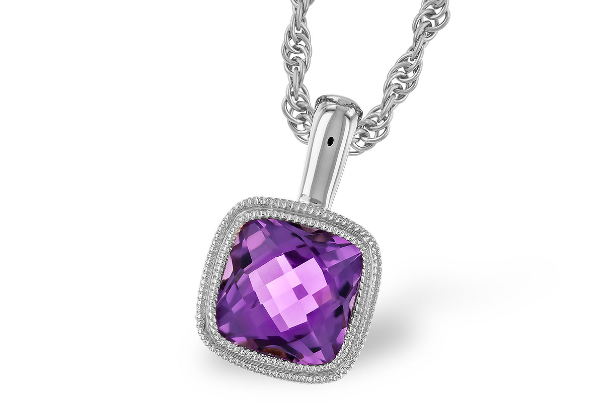 E328-25094: NECKLACE .82 AMETHYST