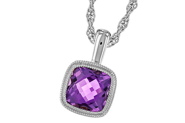 E328-25094: NECKLACE .82 AMETHYST