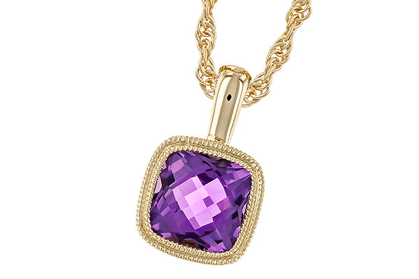 E328-25094: NECKLACE .82 AMETHYST