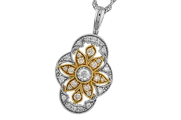 E328-25166: NECKLACE .33 TW